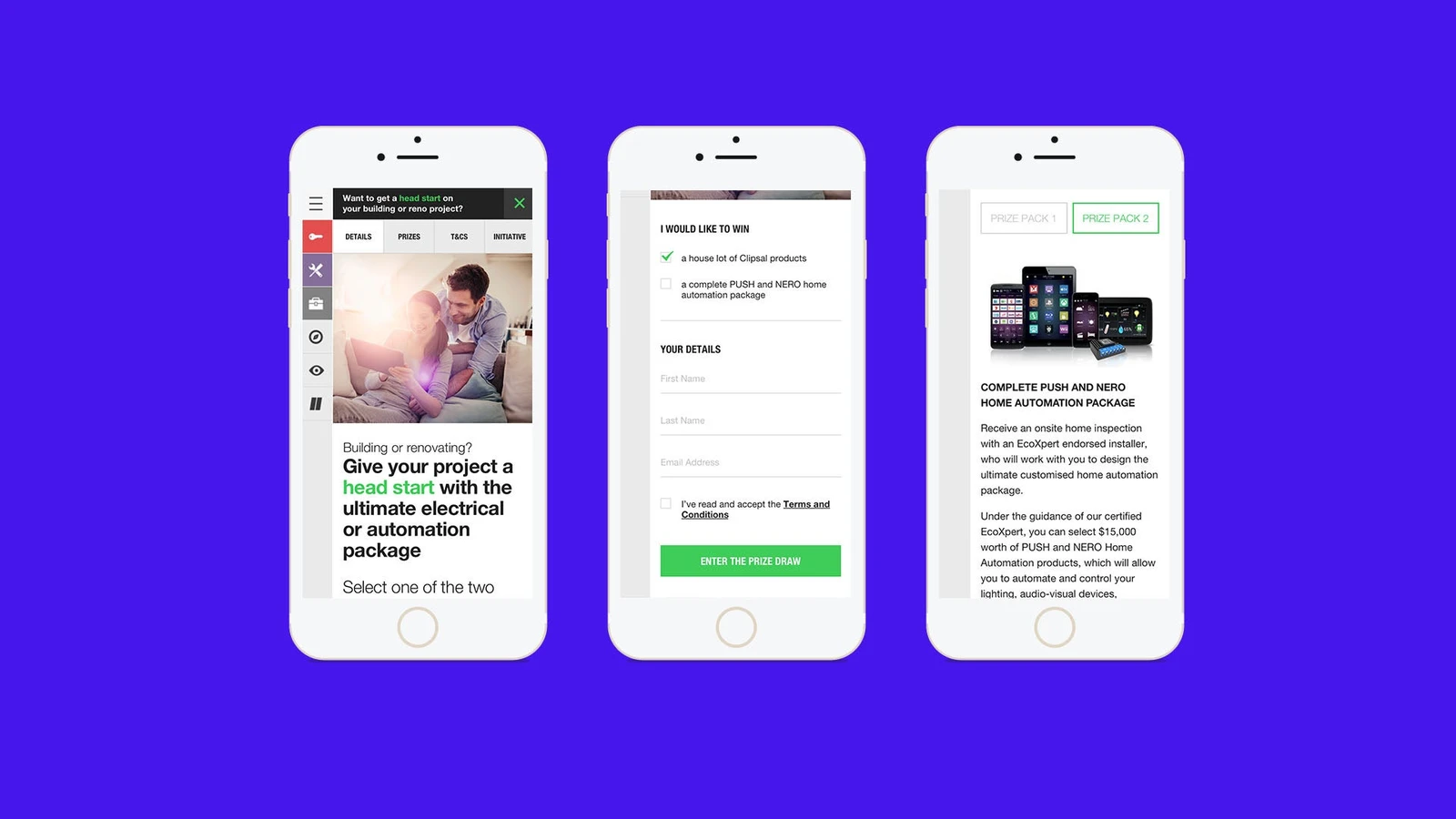Head Start – Clipsal Consumer Promotion · 设计展示