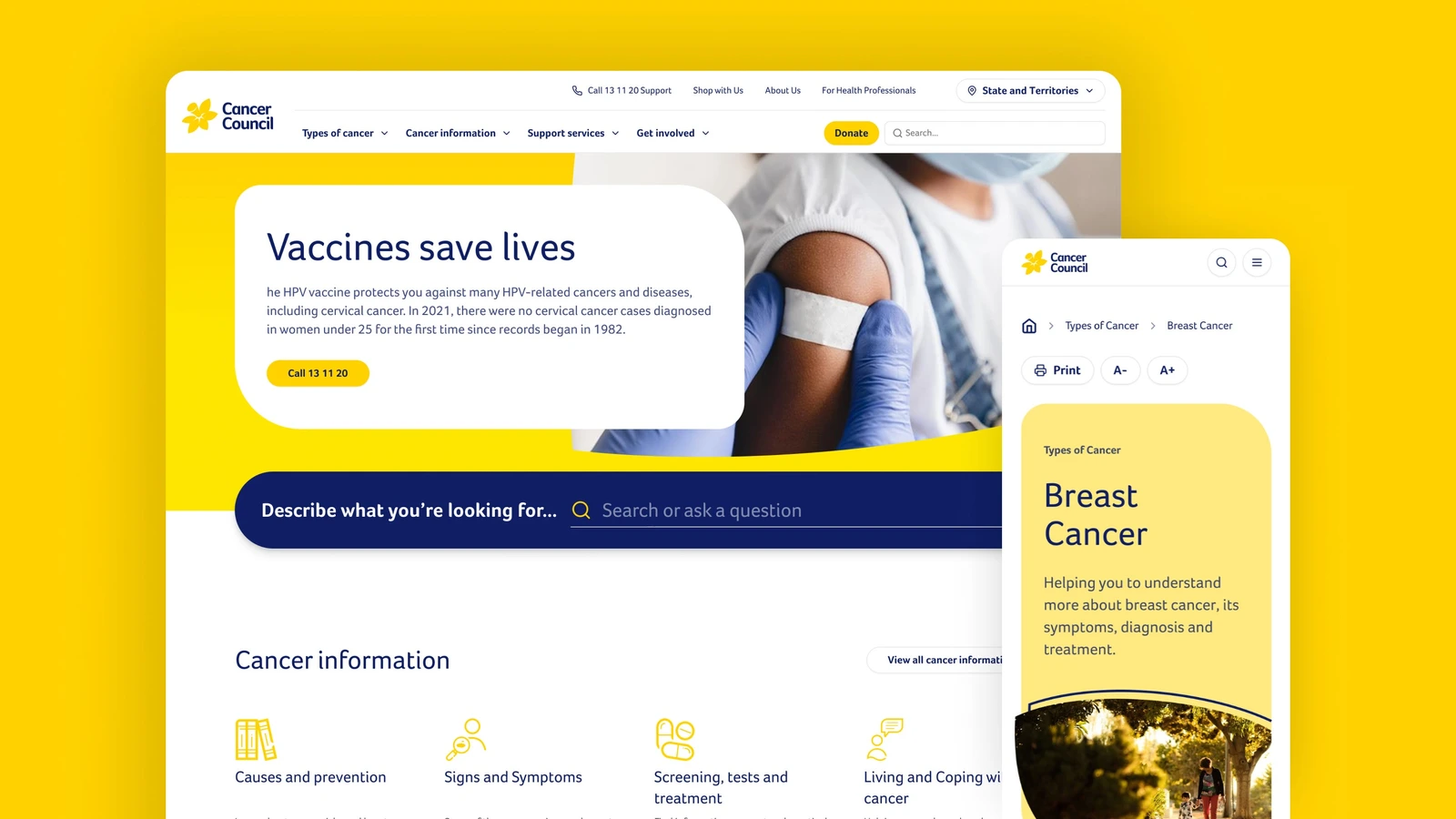 Cancer Council Australia · 设计展示