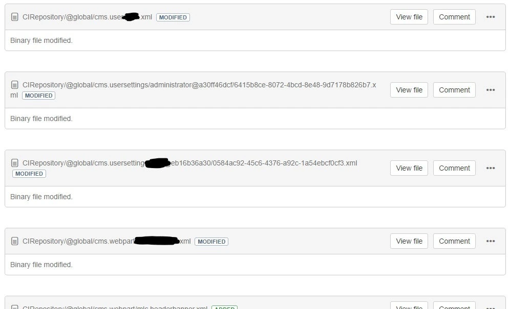 Kentico sneaky feature: diff your CI XML files with Git