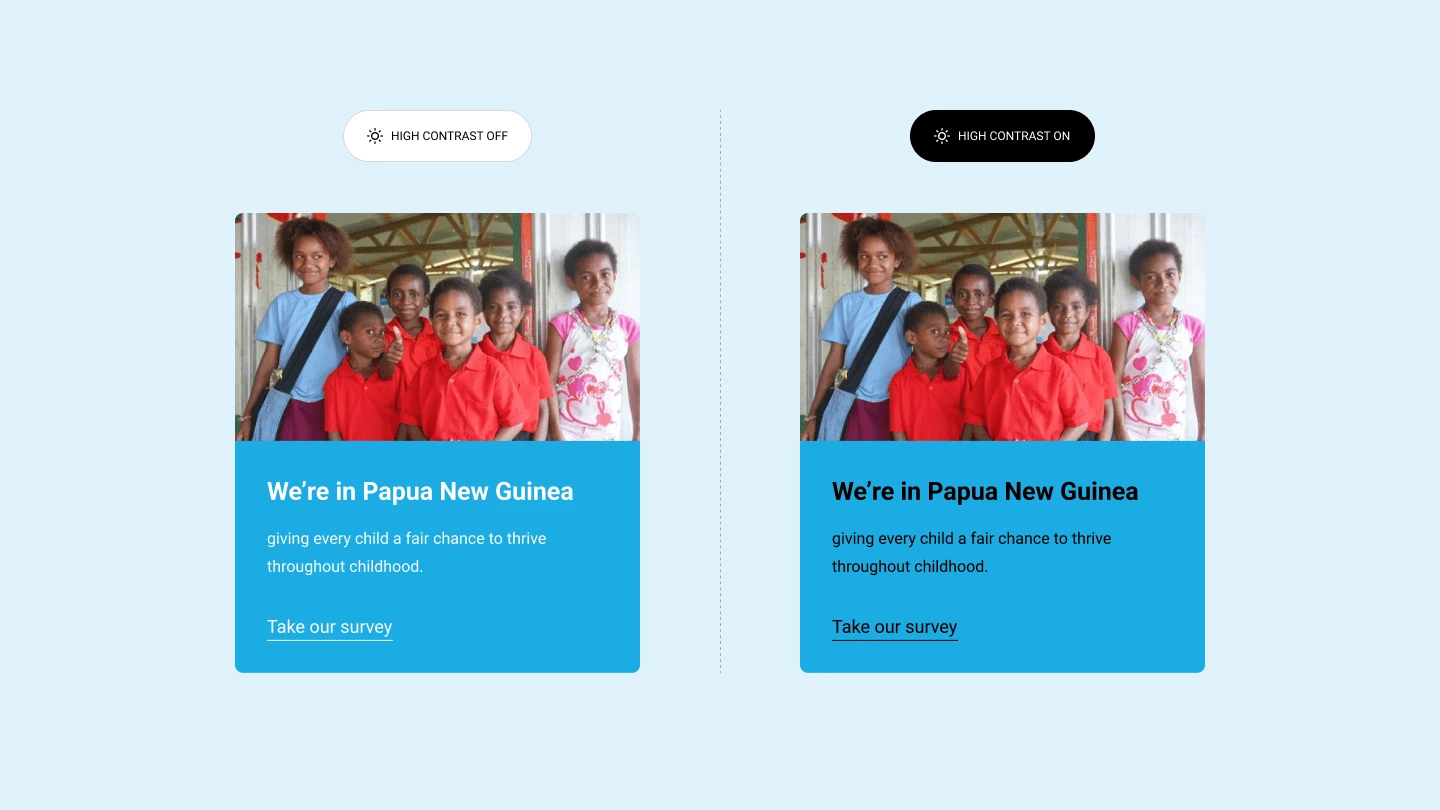 UNICEF Australia · Design showcase
