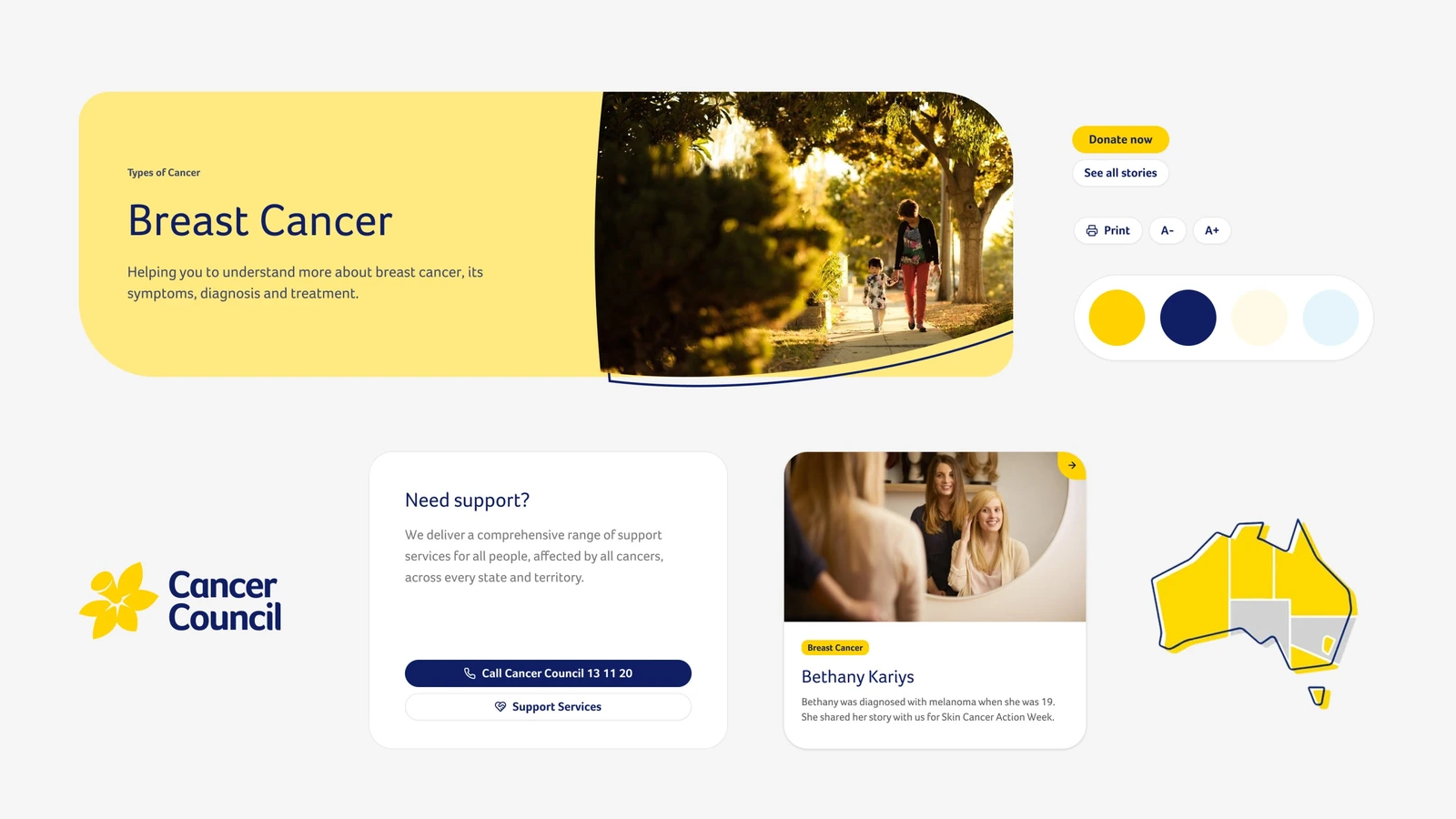 Cancer Council Australia · 设计展示