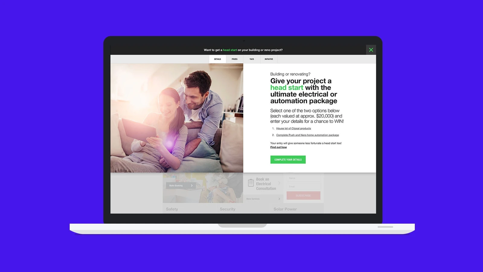 Head Start – Clipsal Consumer Promotion · 设计展示
