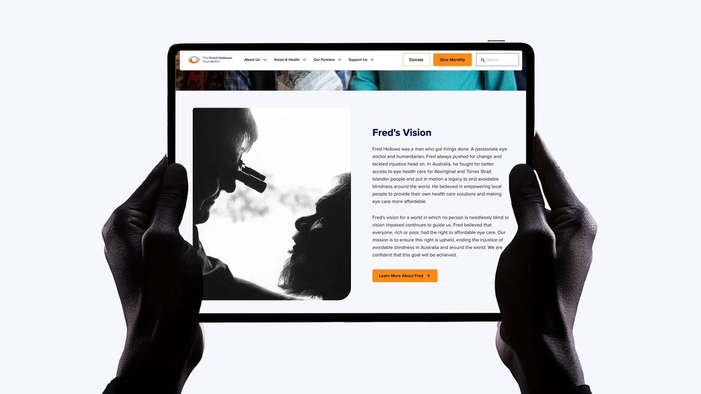 The Fred Hollows Foundation · 设计展示