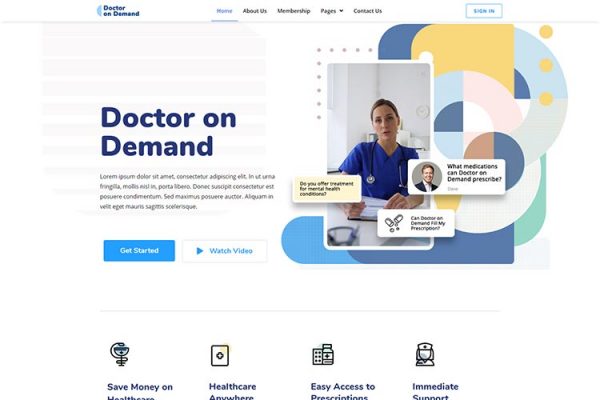Doctor on Demand — 首页