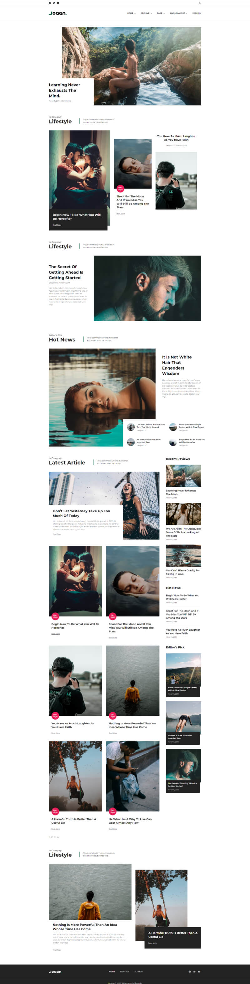 Logen Elementor Template Kit — 首页