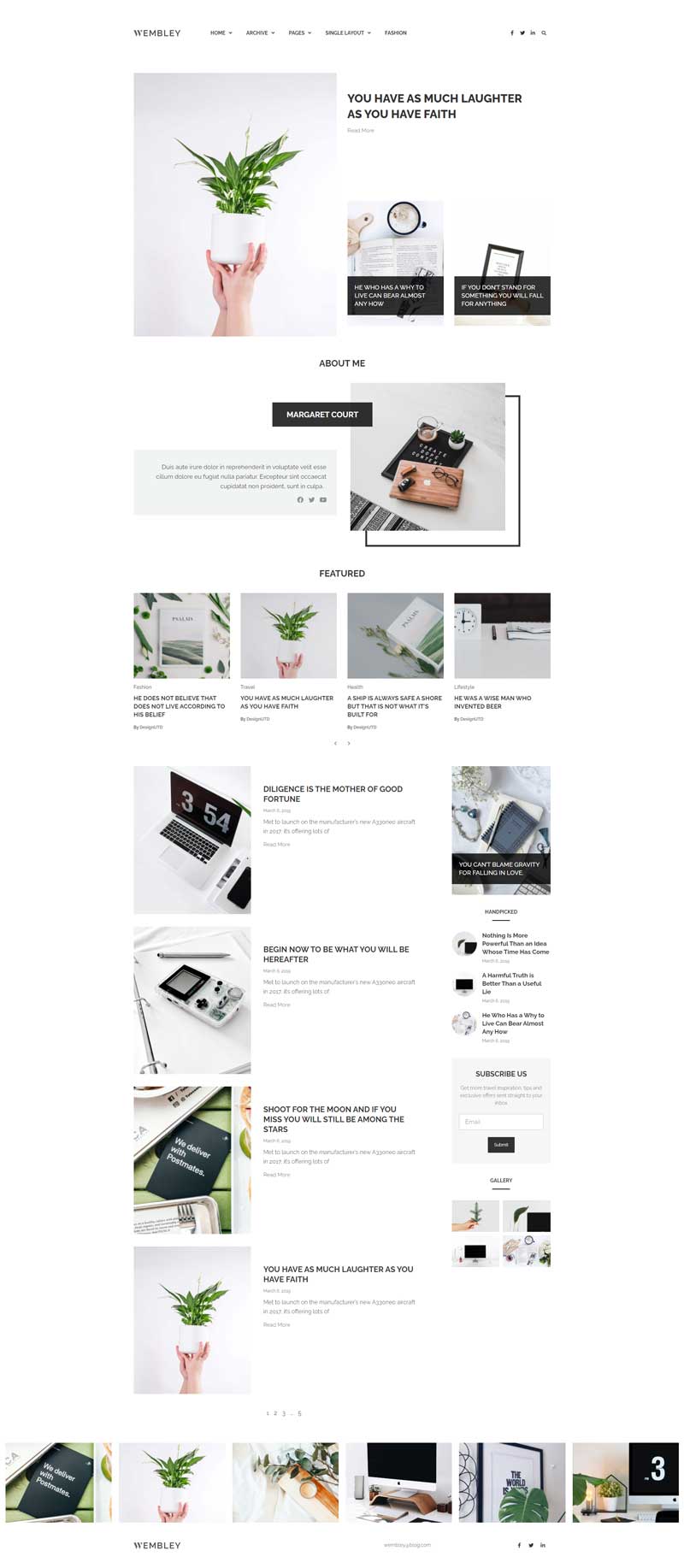 Wembley Elementor Template Kit — 首页