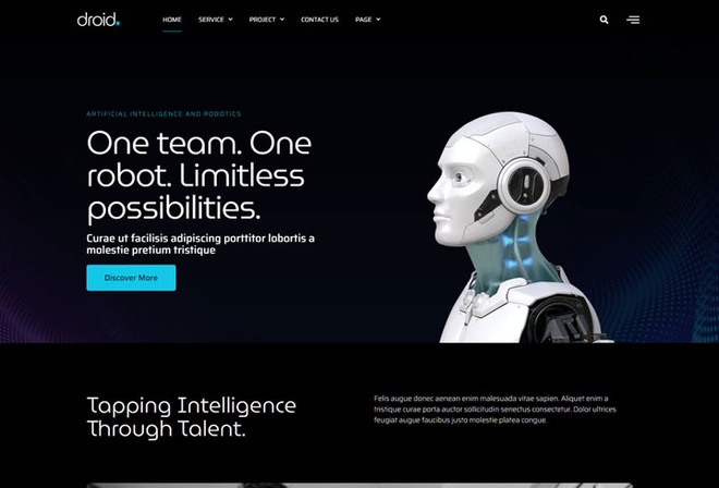 Droid - Template Kit Robotics Themes