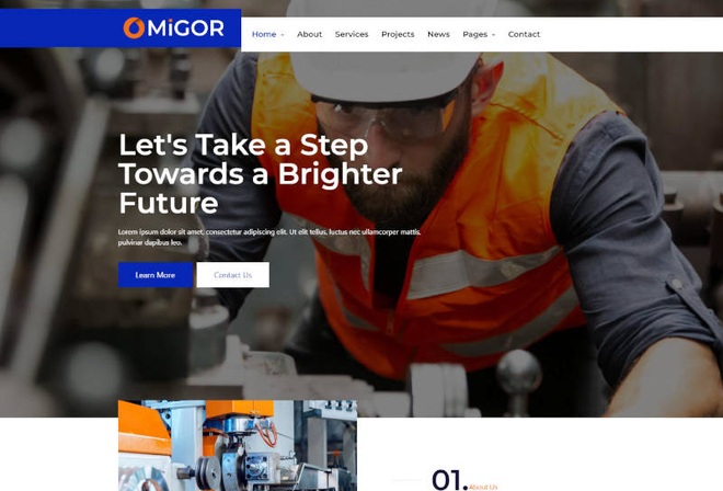 Migor - Engineering & Industrial Elementor Template Kit