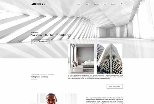 Archity - Architecture Studio Elementor Templat Kit