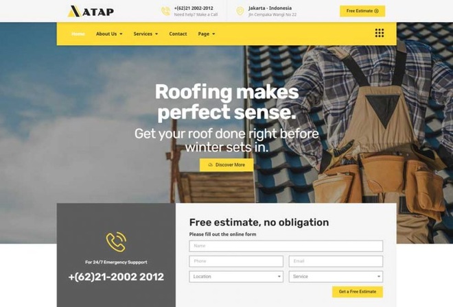 Atap - Tamplate Kit for Roofing Services