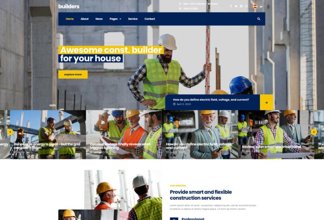 Builder - Construction Elementor Kit
