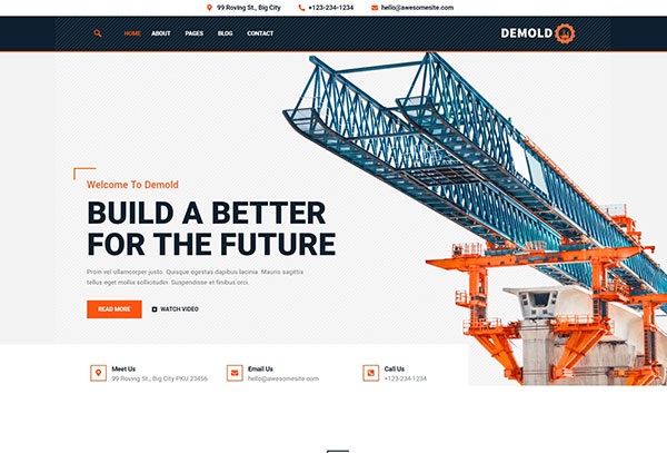 Demold - Construction Elementor Template Kit