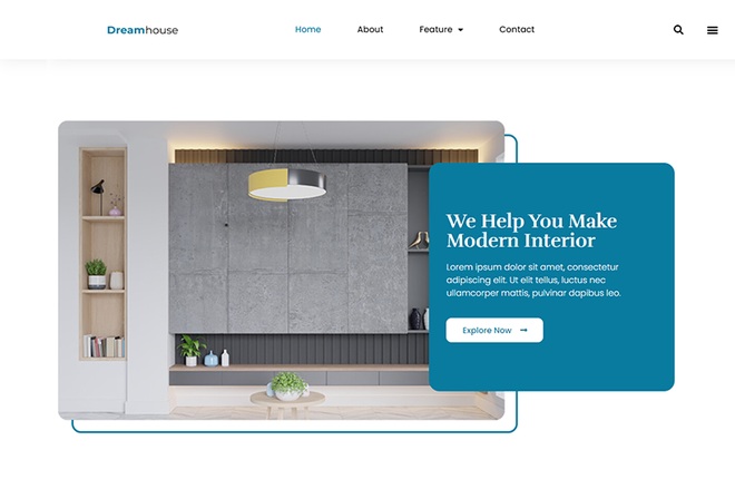 Dreamhouse - Interior Agency Elementor Template Kit