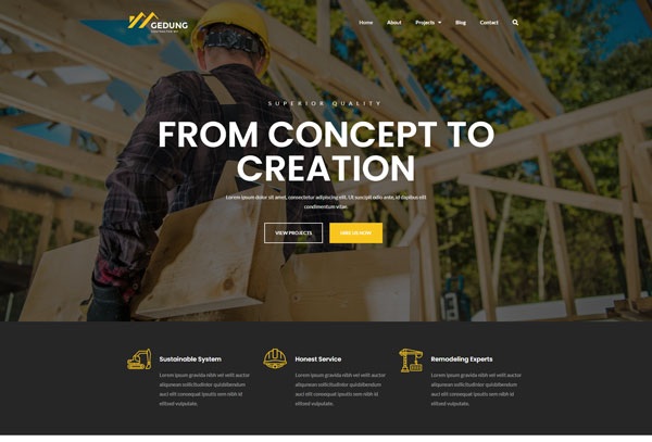 Gedung - Contractor & Building Construction Kit