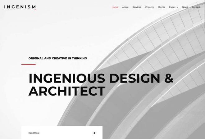 INGENISM - Architect Agency Elementor Template Kit