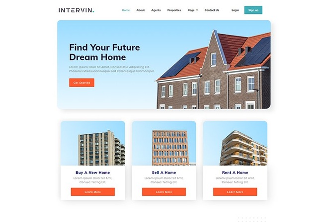 Intervin - Real Estate Template Kit