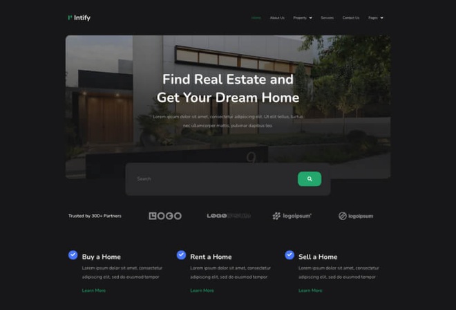 Intify - Real Estate Elementor Template Kit