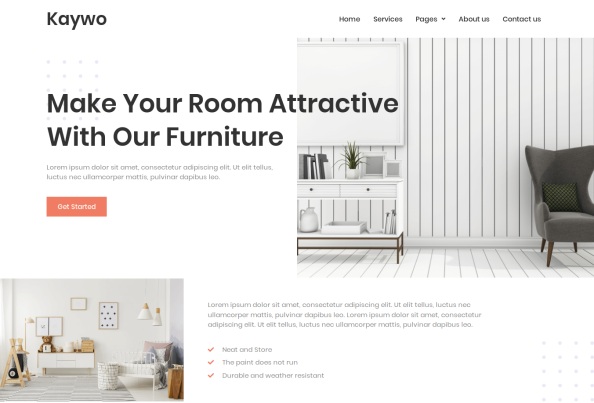 Kaywo - Furniture Services Elementor Template Kit