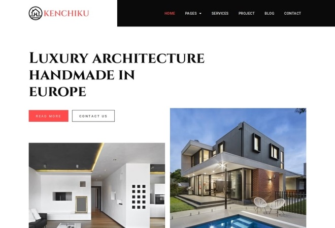 Kenchiku - Architecture & Interior Design Elementor Template Kit