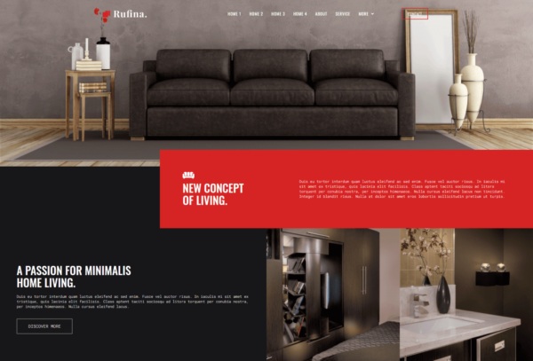 Rufina - Interior Architecture Elementor Template Kit