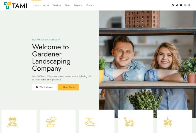 Tami - Landscape & Gardening Template Kit