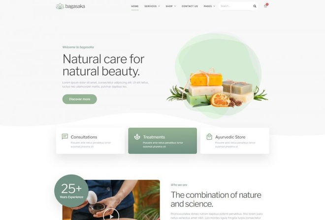 Bagasaka - Template kit for Ayurveda Service & Store