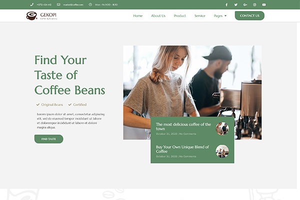 Bleend Coffee - Elementor Kit