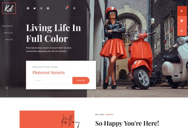 BlogHer - Influencer Marketing, Blog & WooCommerce Store Elementor Template Kit