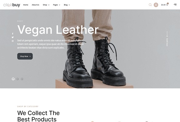 Clickbuy Shoes Store Elementor Template Kit