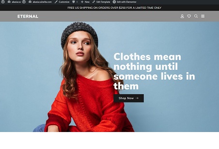 Eternal - Fashion Ecommerce Template Kit