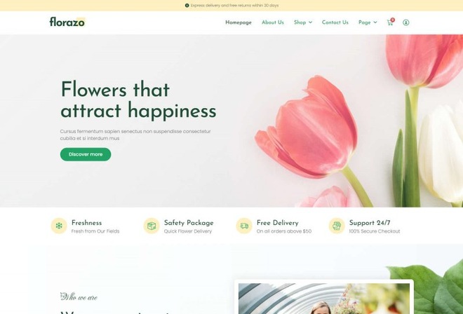 Florazo - Template kit for Florist Shop