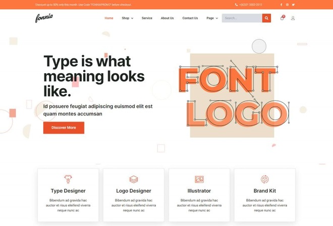 Fonnia - Template Kit for Font, Logo or Digital Product