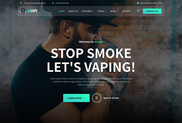 Jevape – Vape Community & Store Elementor Template Kit