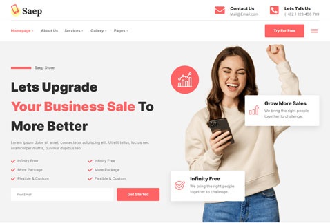 Saep - Online Store SAAS Elementor Template Kit
