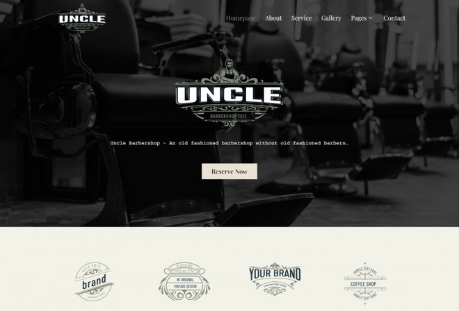 Uncle - Barbershop Theme Template Kits