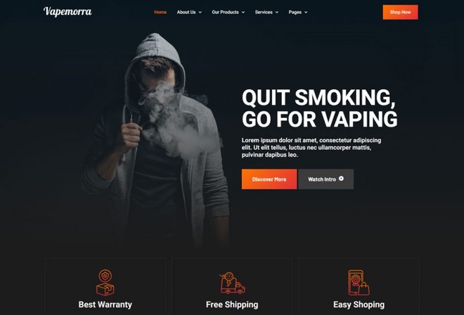 Vapemorra - Template Kit for Vape Shop