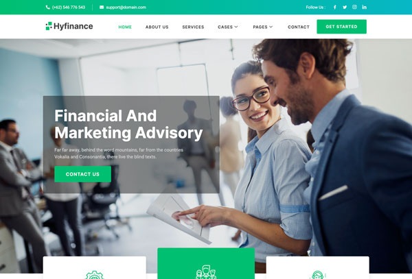 Hyfinance - Financial Advisor Elementor Template Kit