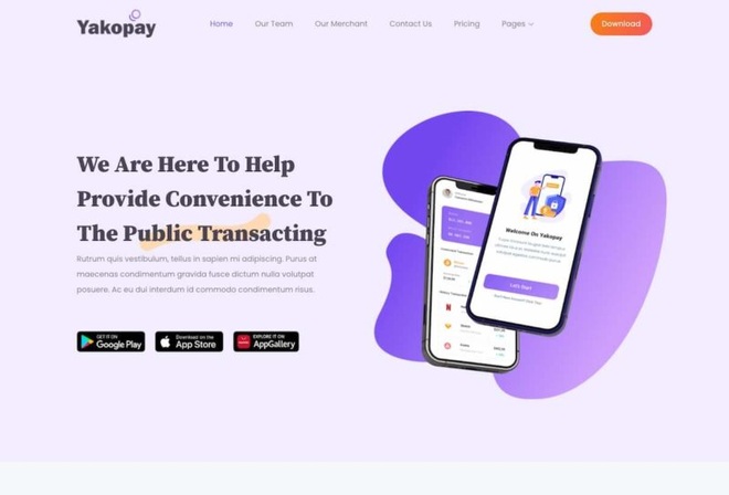 Yakopay - Payment Online Template Kit