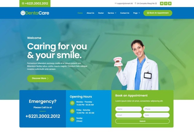 DentaCare - Template Kit for Dental