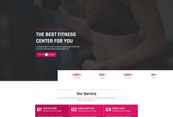Gymna - Fitness & Gym Elementor Template Kit