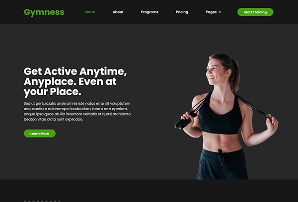 Gymness - Sport & Fitness Template Kit