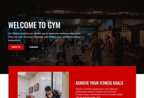 Gymsite - Gym Elementor Template Kit