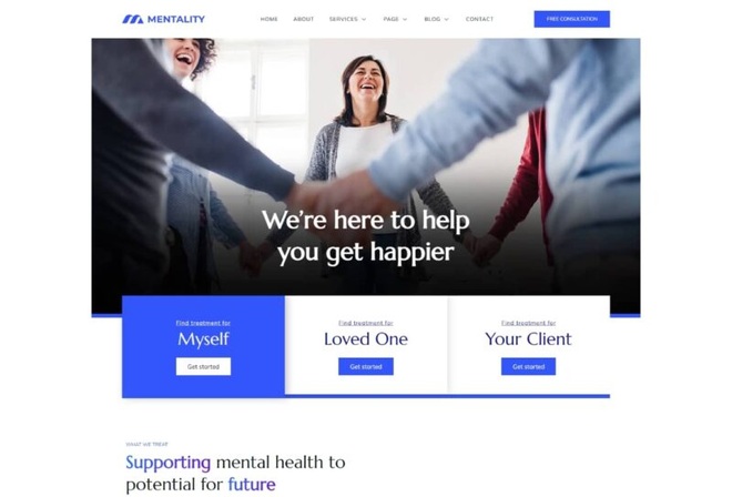 Mentality - Mental Health Therapy Template Kit