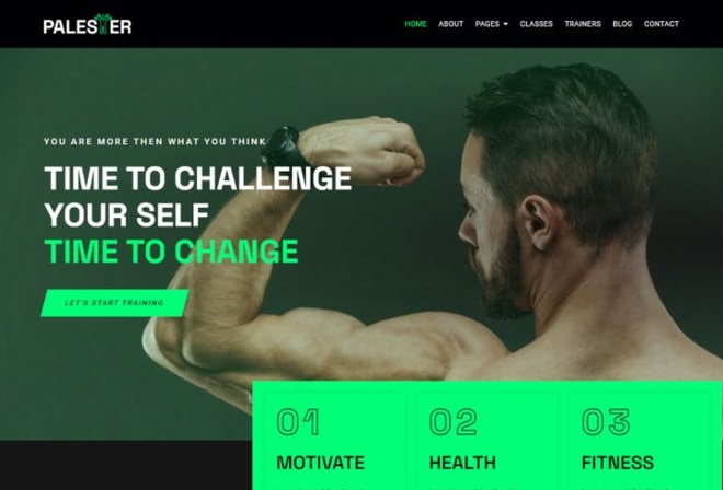 Palester - Gym and Fitness Elementor Template Kit