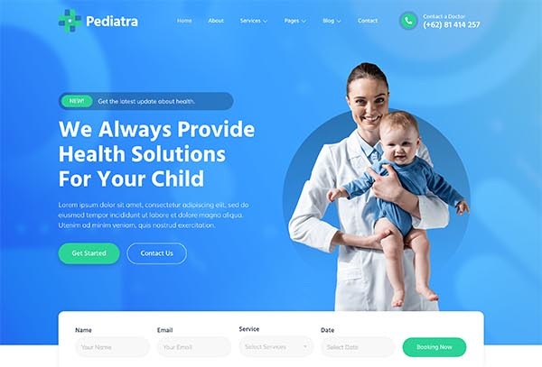 Pediatra – Pediatrician Clinic & Healthcare Elementor Template Kit