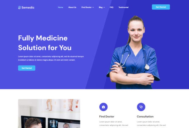 Semedic- Telemedic Elementor Template Kit