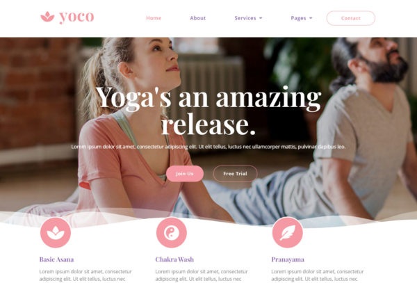 Yoco | Responsive Yoga Class Web