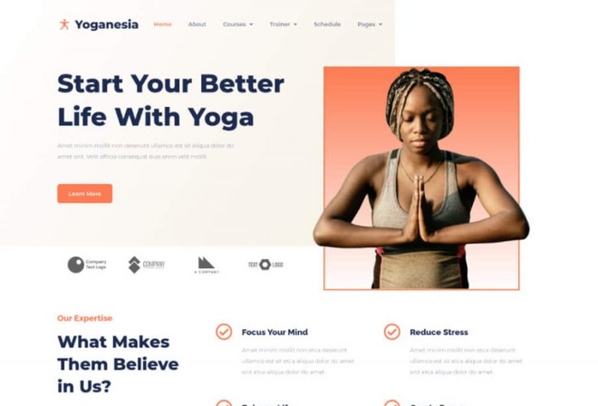 Yoganesia - Yoga Studio Elementor Template Kit