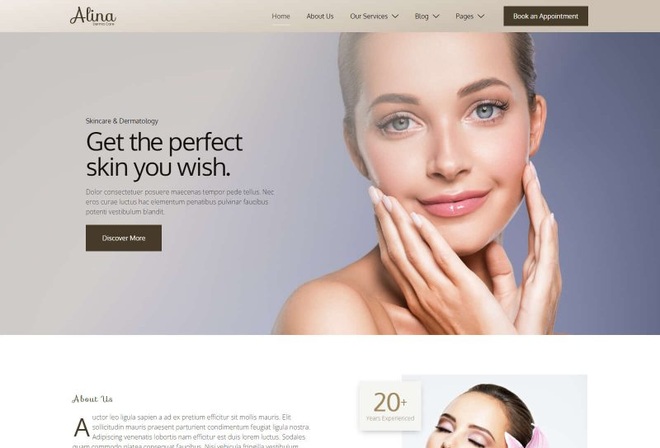 Alina - Template Kit for Skincare & Dermatology