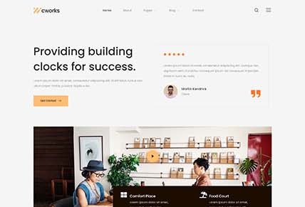 Cworks - Coworking Space Elementor Template Kit
